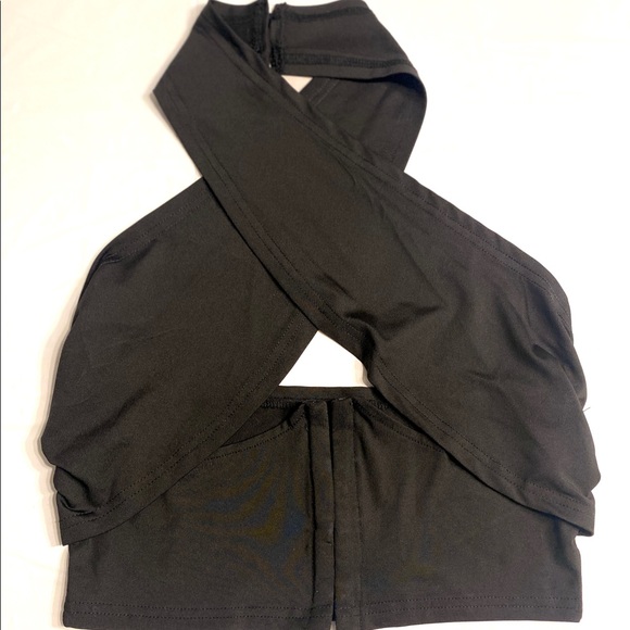 SHEIN Cut Out Backless Crop Halter Top - Picture 3 of 5